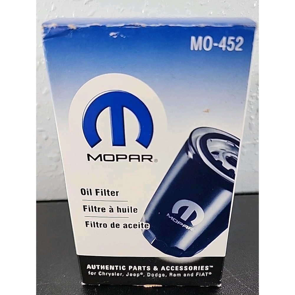OEM Dodge Genuine Mopar Oil Filter MO-452 Chrysler Jeep Dodge Ram ‎ 4781452BB